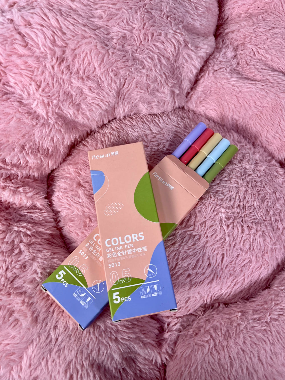 Colored Gel Ink Pens – Pack of 5