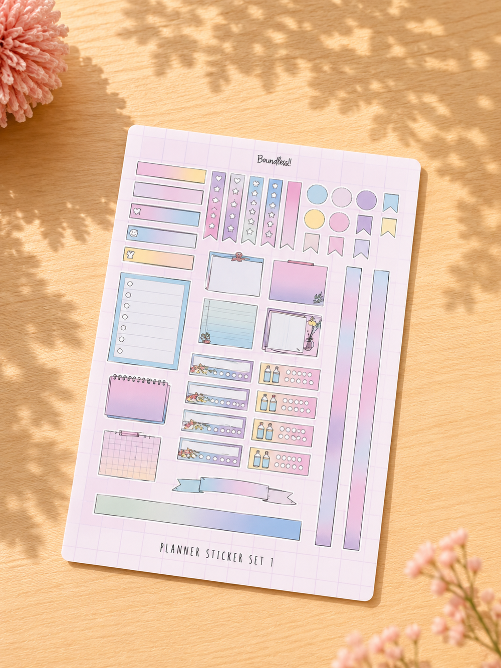 Aesthetic Matte Sticker Sheets