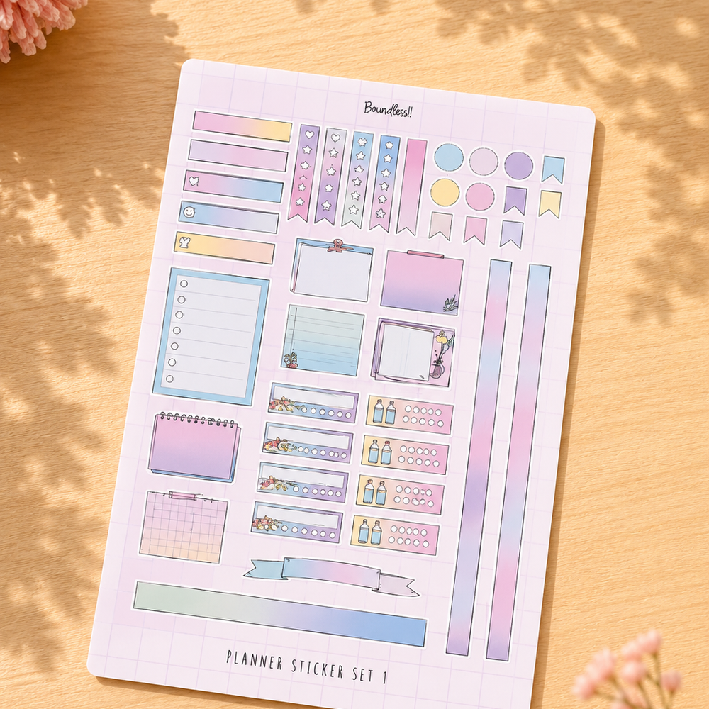 Aesthetic Matte Sticker Sheets